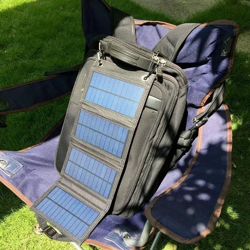 2000W High Power Output Waterproof USB Outdoor Sunpower Foldable Solar Panels Cells 5V Portable Solar Mobile Battery for Traveling Camping Hiking Black/Camouflage