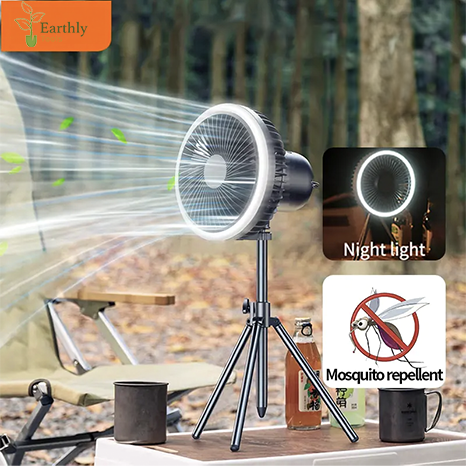 LunaBreeze -  Portable Night Light Camping Fan