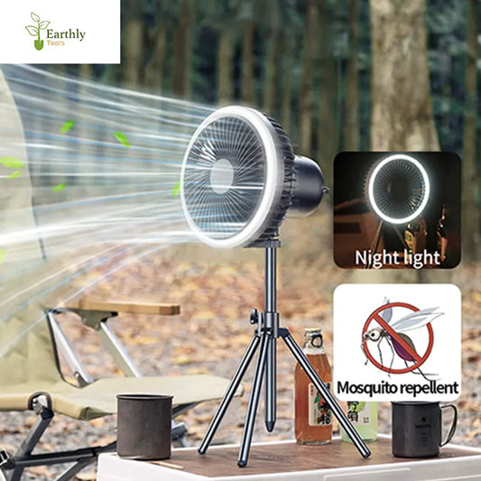 LunaBreeze -  Portable Night Light Camping Fan