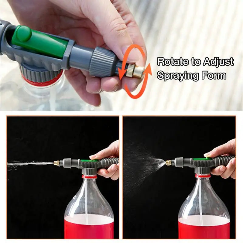 High Pressure Air Pump Sprayer Adjustable Drink Bottle Spray Head Nozzle Garden Watering Tool Sprayer Agriculture Tools